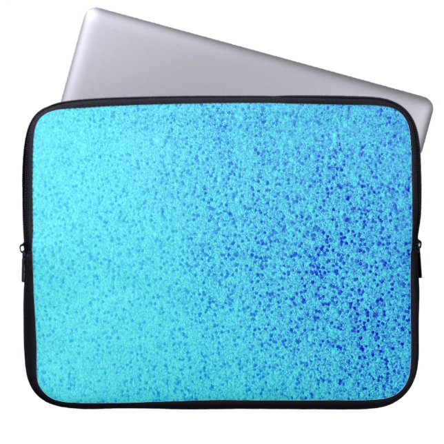 Blue Glitter Sparkle Shiny Shimmer Glitter Laptop Sleeve (Voorkant)