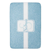 Blue Glitter Specialized Bath Mat (Voorkant Verticaal)