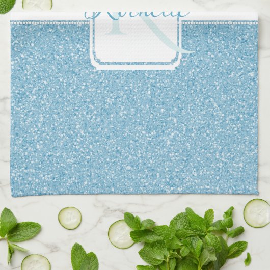 Blue Glitter Specialized Kitchen Towel Theedoek (Gevouwen)
