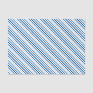 Blue Glitter Stripe Winter Tissue Paper Tissuepapier