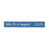 BLUE Glitter SURPRISE Wrap de Etiketten van het Ad (Individueel)