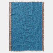 Blue Glitter Throw Blanket Deken (Voorkant Verticaal)