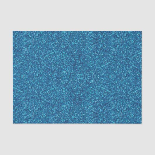 Blue Glitter Tissue Paper Tissuepapier (Voorkant)