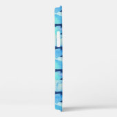 Blue Glitter Waterverf Dachshund Pattern Adult Cl Case-Mate iPhone Case (Achterkant / Rechts)