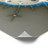 Blue Glow - Poster fracturé (Coin)