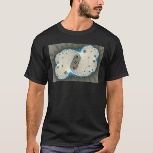 Blue Glow - T-shirt fractal (Devant)