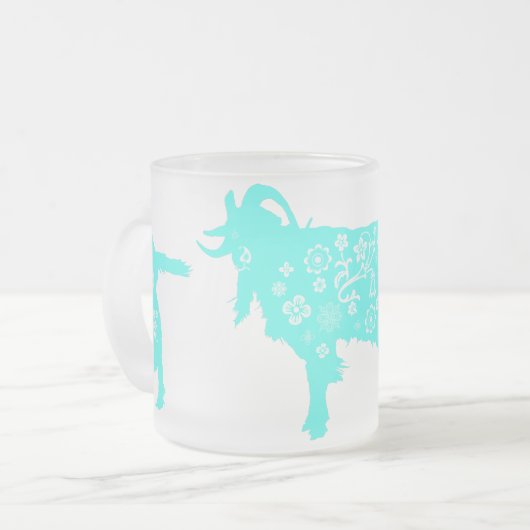 Blue Goat Jaar van de Geit Schaap Ram Mok (Voorkant links)