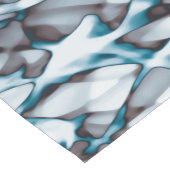 Blue Gold Abstract Art Short Table Runner Korte Tafelloper (Hoek)