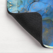 blue gold abstracte scifi orbb muismat (Hoek)