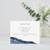 Blue & Gold Agate Geode Detail Kaart (Staand voorkant)