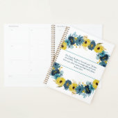 Blue Gold Autumn met Christelijke scripts Planner (Display)