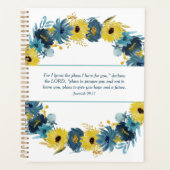 Blue Gold Autumn met Christelijke scripts Planner (Voorkant)