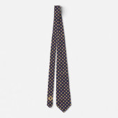 Blue Gold Baseball Icon Necktie Stropdas (Achterkant)