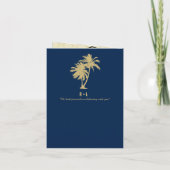 Blue Gold Cabo San Lucas Mexico Wedding Passport (Achterkant)