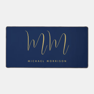 Blue Gold Colours Professionnel Lettres initiales 