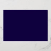 Blue Gold DBA-Afstuderen Folie Uitnodiging (Achterkant)