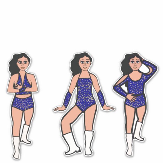 Blue Gold Dots #2 Sticker (Voorkant)