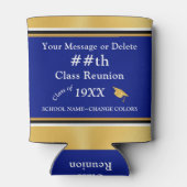Blue, Gold en White, Class Reunion Gift Ideas, Blikjeskoeler (Achterkant)