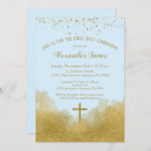 Blue Gold First Heilige Communauté Boy Kaart (Voorkant / Achterkant)