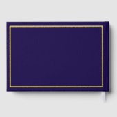 Blue Gold Foil PhD-Afstuderen Gastenboek (Achterkant)