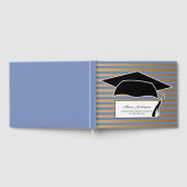 Blue Gold Front Striped Gradup Cap Gastenboek (Volledig)