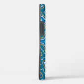 Blue Gold Graphic Agate Case-Mate iPhone Case (Achterkant / Rechts)