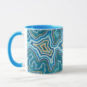 Blue Gold Graphic Agate Mok (Links)