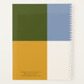 Blue Gold Green Bold Year Color Block Planner (Dos)