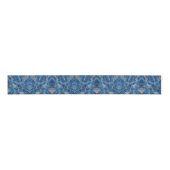 Blue Gold Marble  Grosgrain Lint (Voorkant)