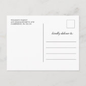 Blue Gold Nursing Afstuderen Invitation Briefkaart (Achterkant)