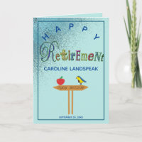 Blue Gold Parties scintillant Pluie Bonne carte de