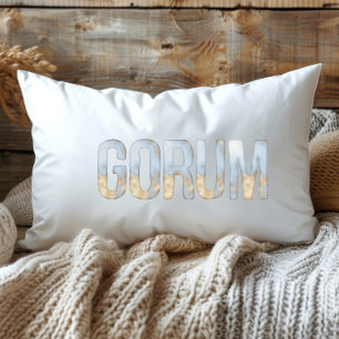 Blue Gold Pastel Waterverf Gorum Louisiana Kussen