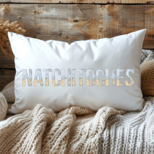Blue Gold Pastel Waterverf Natchitoches Louisiana Kussen