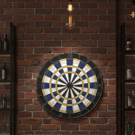 Blue Gold Professional Dartboard Wall Art Dartbord