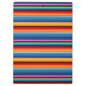 Blue Gold Red Mexican Sarape Klembord (Achterkant)