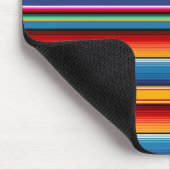 Blue Gold Red Mexican Sarape Muismat (Hoek)