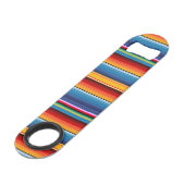 Blue Gold Red Mexican Sarape Speed Flessenopener (Voorkant Gekanteld)