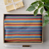 Blue Gold Red Mexican Sarape Tissuepapier (Geschenk)
