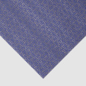 Blue & Gold Star Arabesque Patroon Tissuepapier (Detail)
