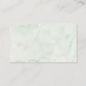 Blue Golf Baby shower Luierkrabbel Informatiekaartje (Achterkant)