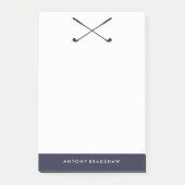 Blue Golf Clubs Post-it® Notes (Voorkant)