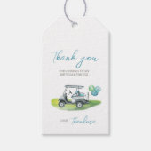 Blue Golf Putt Party Cadeau Label Cadeaulabel (Voorkant)