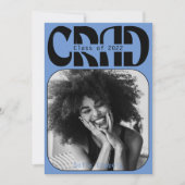 Blue Gothic modern Typography Afstuderen 2022 Invi Kaart (Voorkant)