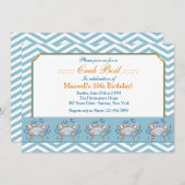 Blue Grab Parade Invitation Kaart (Voorkant / Achterkant)