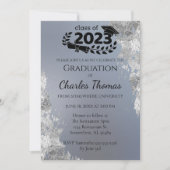 Blue Gradient Afstuderen Celebration Kaart (Voorkant)