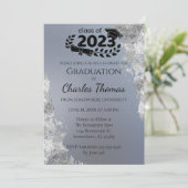 Blue Gradient Afstuderen Celebration Kaart (Staand voorkant)