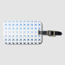 Blue Gradient Airplane Patroon