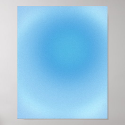 Blue Gradient Aura Poster (Voorkant)