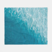 Blue gradient fleece deken (Voorkant (Horizontaal))