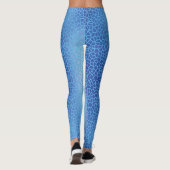 Blue Gradient Net Pattern 01 Leggings (Achterkant)